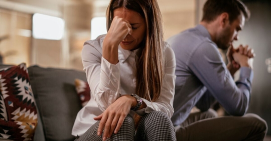 couple unhappy